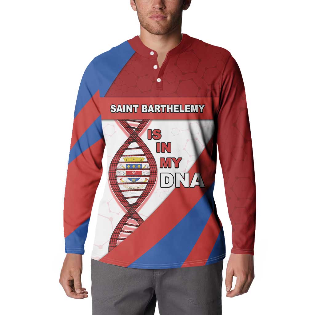 Saint Barthelemy Is In My DNA Button Sweatshirt - Wonder Print Shop
