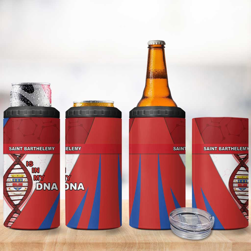 Saint Barthelemy Is In My DNA 4 in 1 Can Cooler Tumbler - Wonder Print Shop
