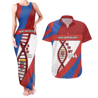 Saint Barthelemy Is In My DNA Couples Matching Tank Maxi Dress and Hawaiian Shirt - Wonder Print Shop