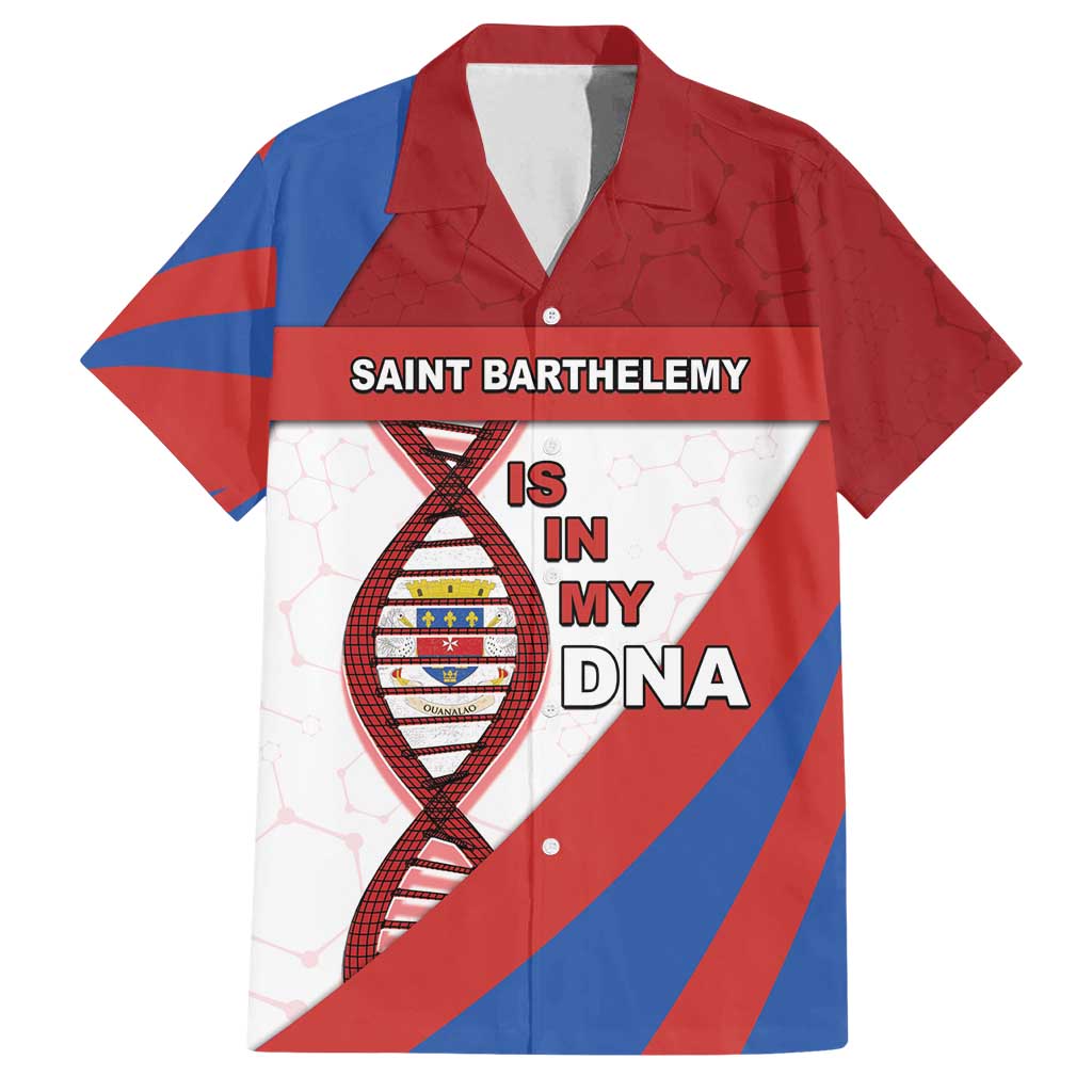Saint Barthelemy Is In My DNA Family Matching Off Shoulder Short Dress and Hawaiian Shirt - Wonder Print Shop