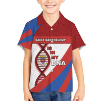 Saint Barthelemy Is In My DNA Family Matching Off Shoulder Short Dress and Hawaiian Shirt - Wonder Print Shop