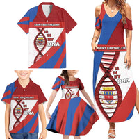 Saint Barthelemy Is In My DNA Family Matching Summer Maxi Dress and Hawaiian Shirt - Wonder Print Shop