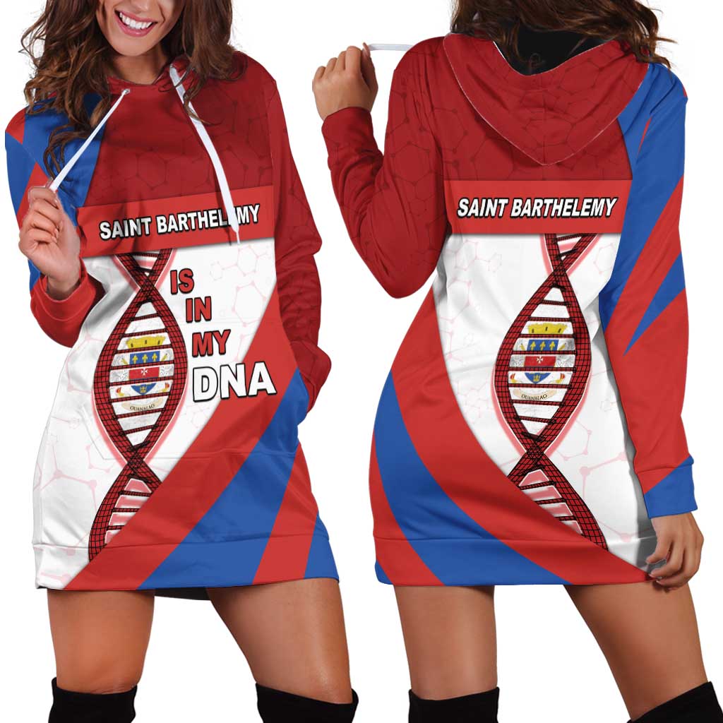 Saint Barthelemy Is In My DNA Hoodie Dress - Wonder Print Shop
