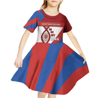 Saint Barthelemy Is In My DNA Kid Short Sleeve Dress - Wonder Print Shop