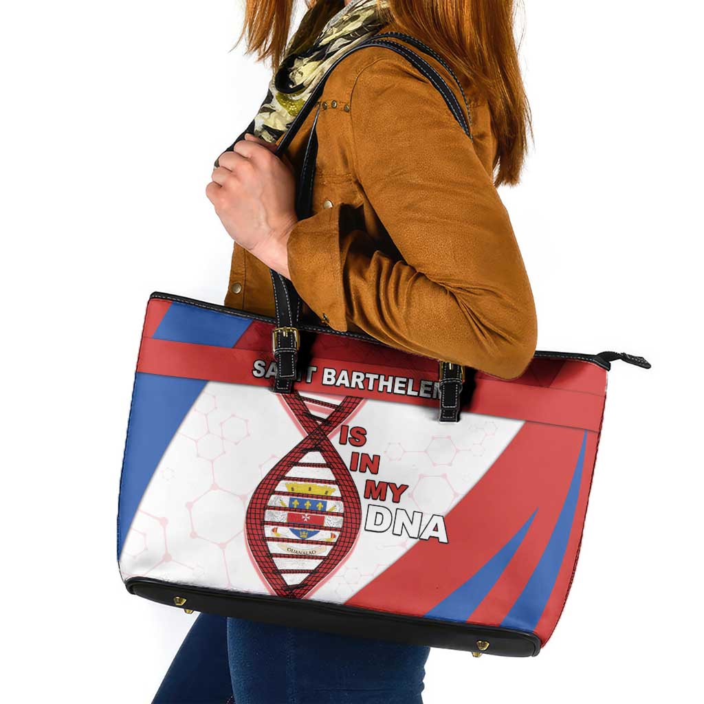 Saint Barthelemy Is In My DNA Leather Tote Bag - Wonder Print Shop