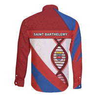 Saint Barthelemy Is In My DNA Long Sleeve Button Shirt - Wonder Print Shop