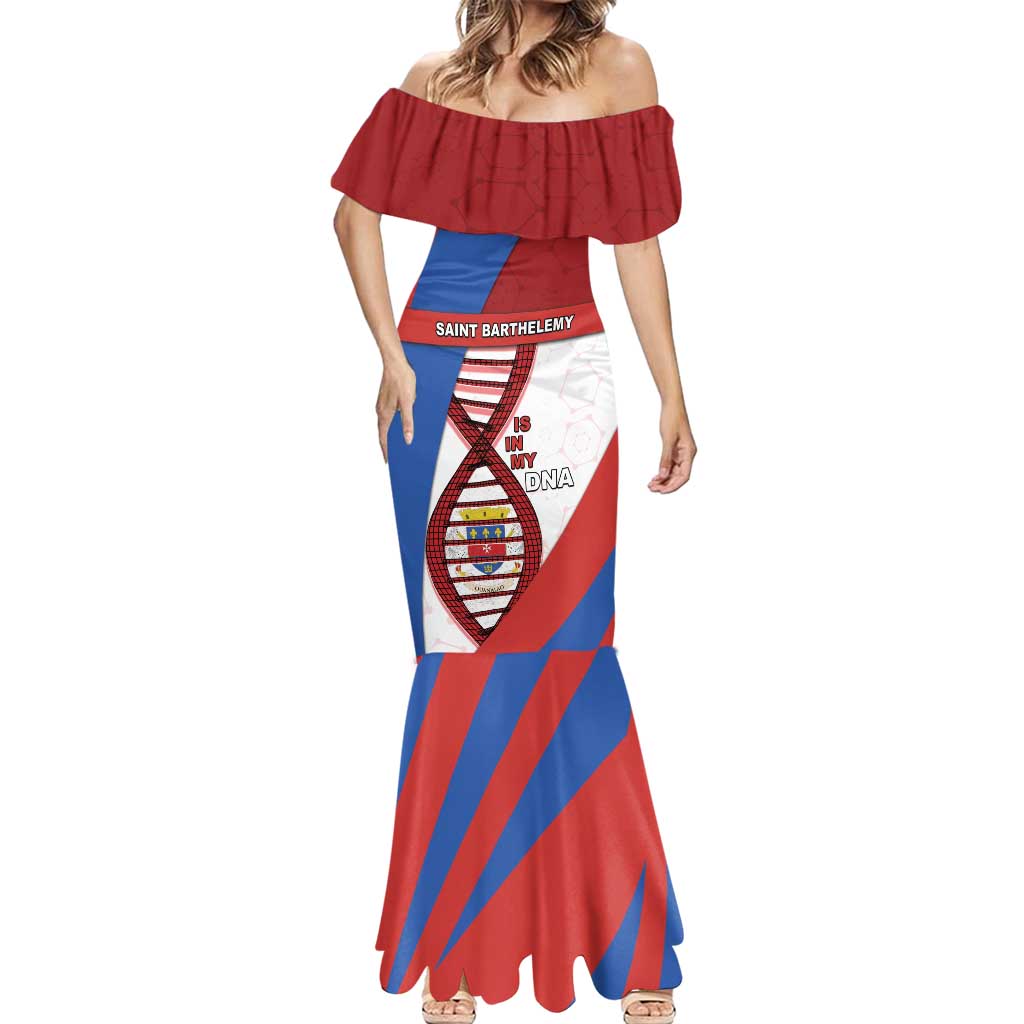 Saint Barthelemy Is In My DNA Mermaid Dress - Wonder Print Shop