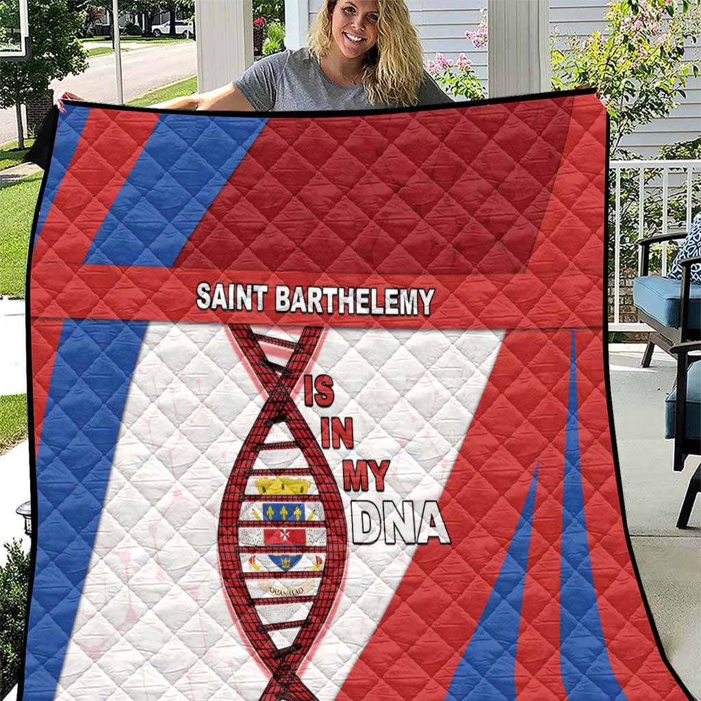 Saint Barthelemy Is In My DNA Quilt - Wonder Print Shop