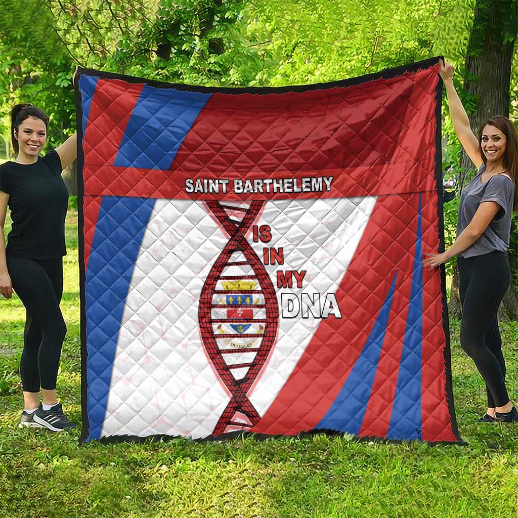 Saint Barthelemy Is In My DNA Quilt - Wonder Print Shop