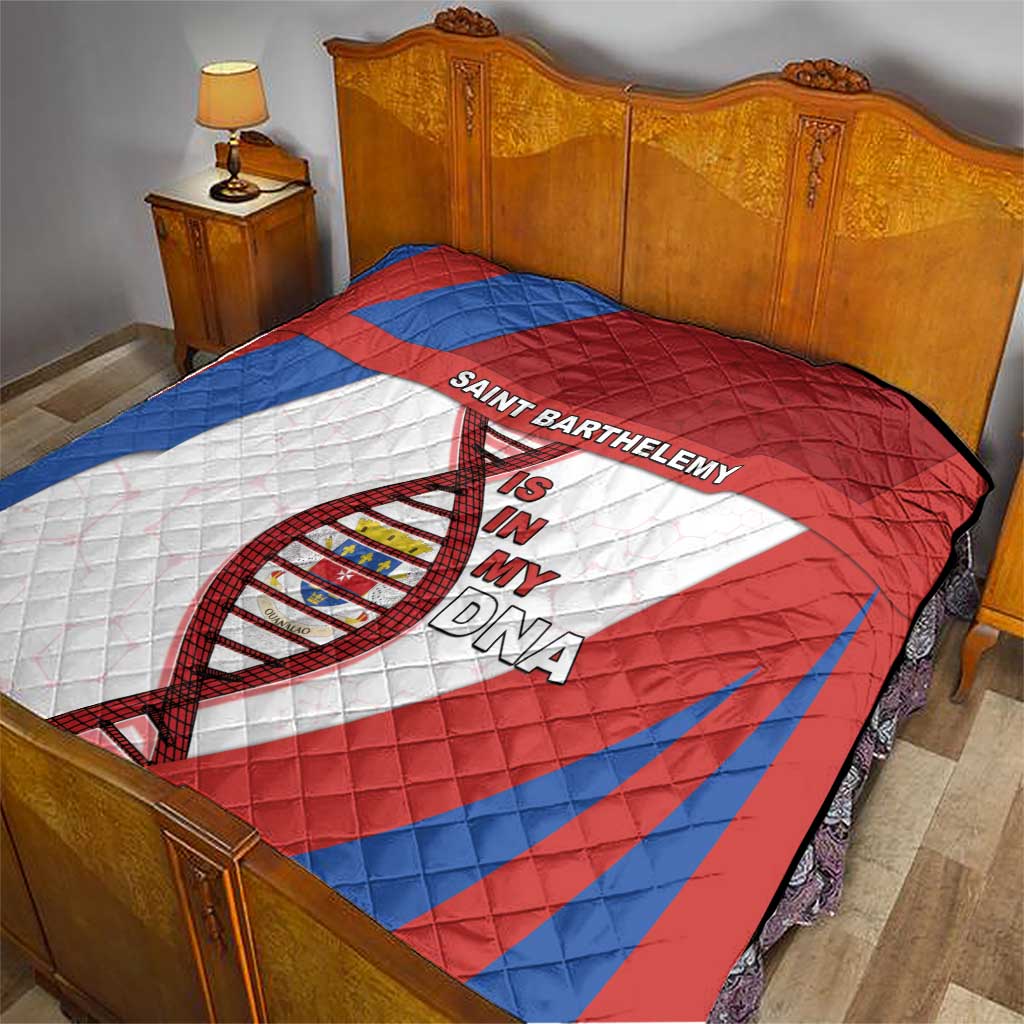 Saint Barthelemy Is In My DNA Quilt - Wonder Print Shop