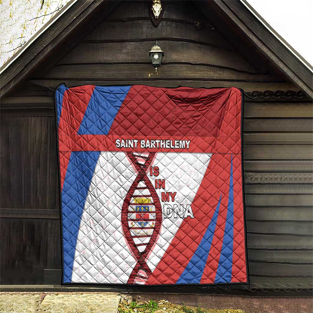 Saint Barthelemy Is In My DNA Quilt - Wonder Print Shop