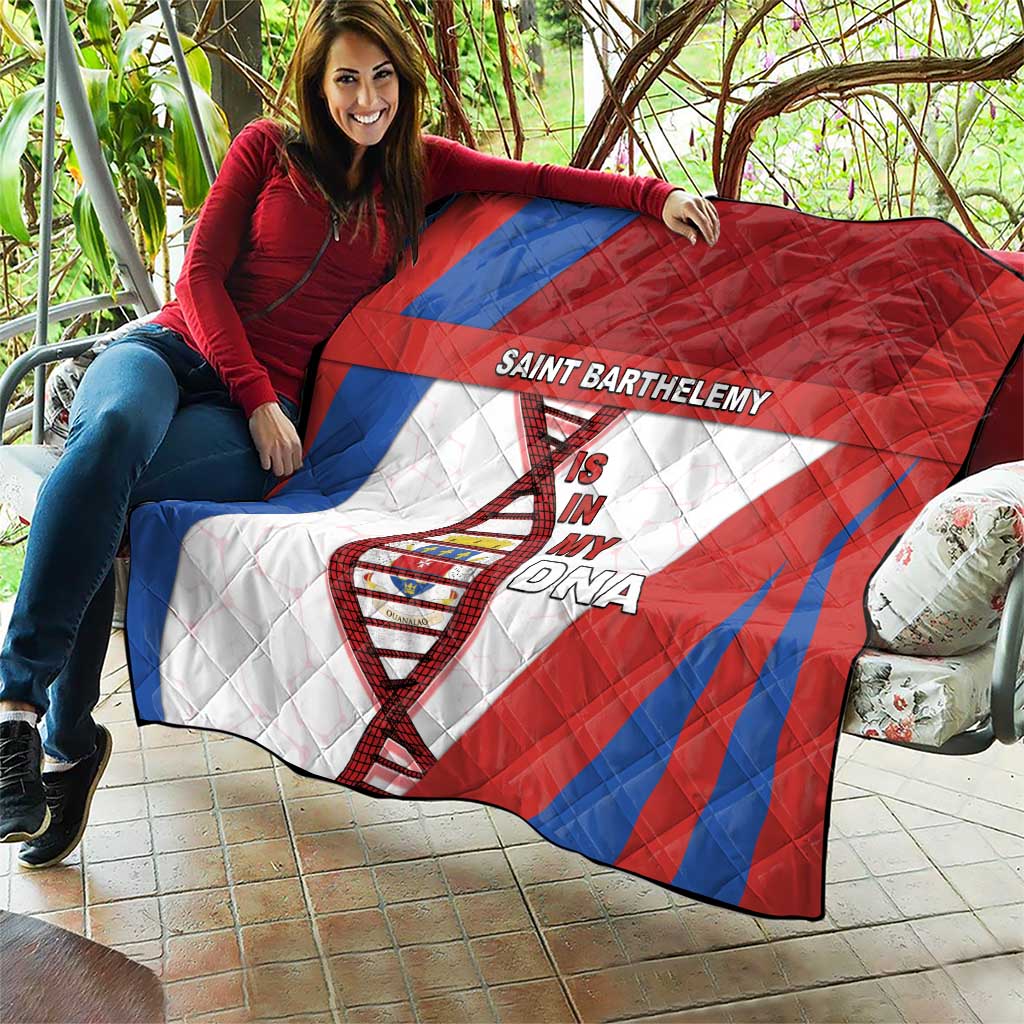 Saint Barthelemy Is In My DNA Quilt - Wonder Print Shop