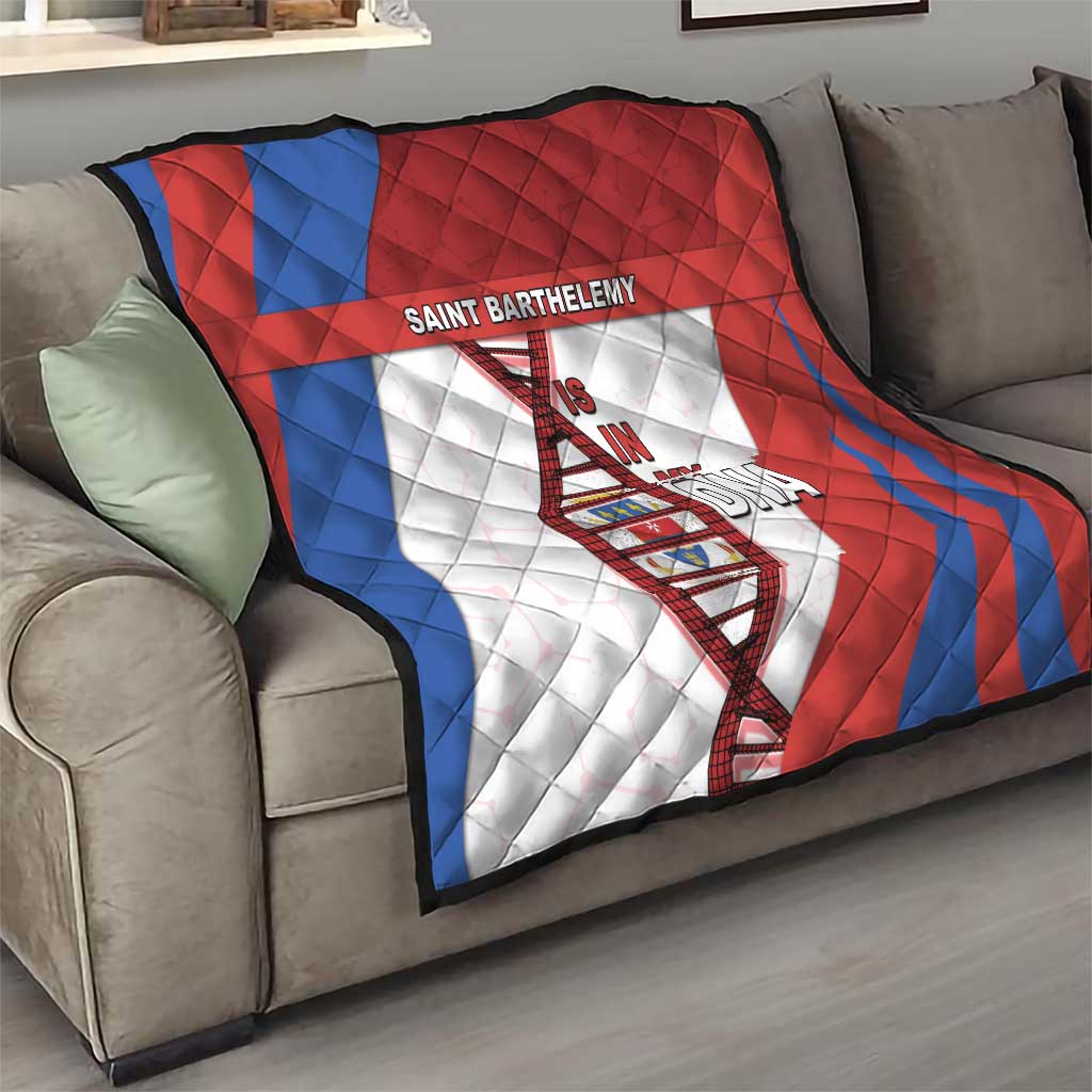 Saint Barthelemy Is In My DNA Quilt - Wonder Print Shop