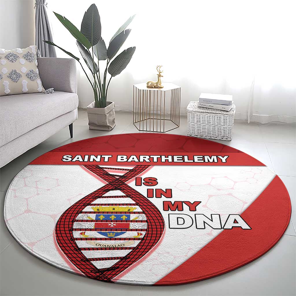 Saint Barthelemy Is In My DNA Round Carpet - Wonder Print Shop