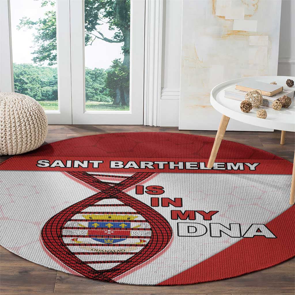 Saint Barthelemy Is In My DNA Round Carpet - Wonder Print Shop