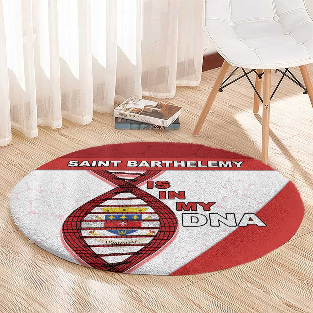 Saint Barthelemy Is In My DNA Round Carpet - Wonder Print Shop