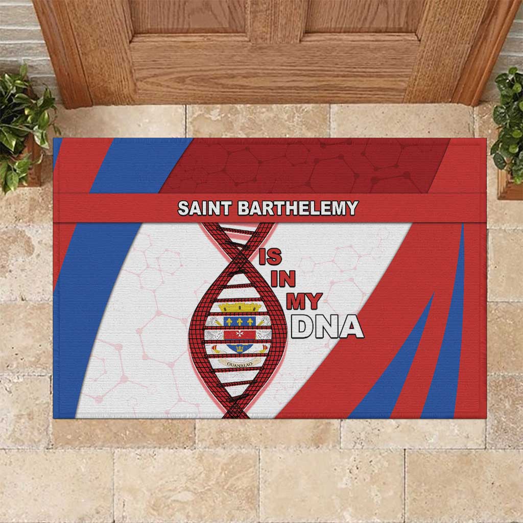 Saint Barthelemy Is In My DNA Rubber Doormat - Wonder Print Shop