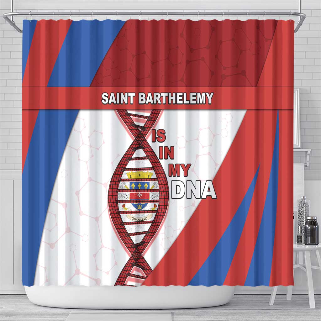Saint Barthelemy Is In My DNA Shower Curtain - Wonder Print Shop
