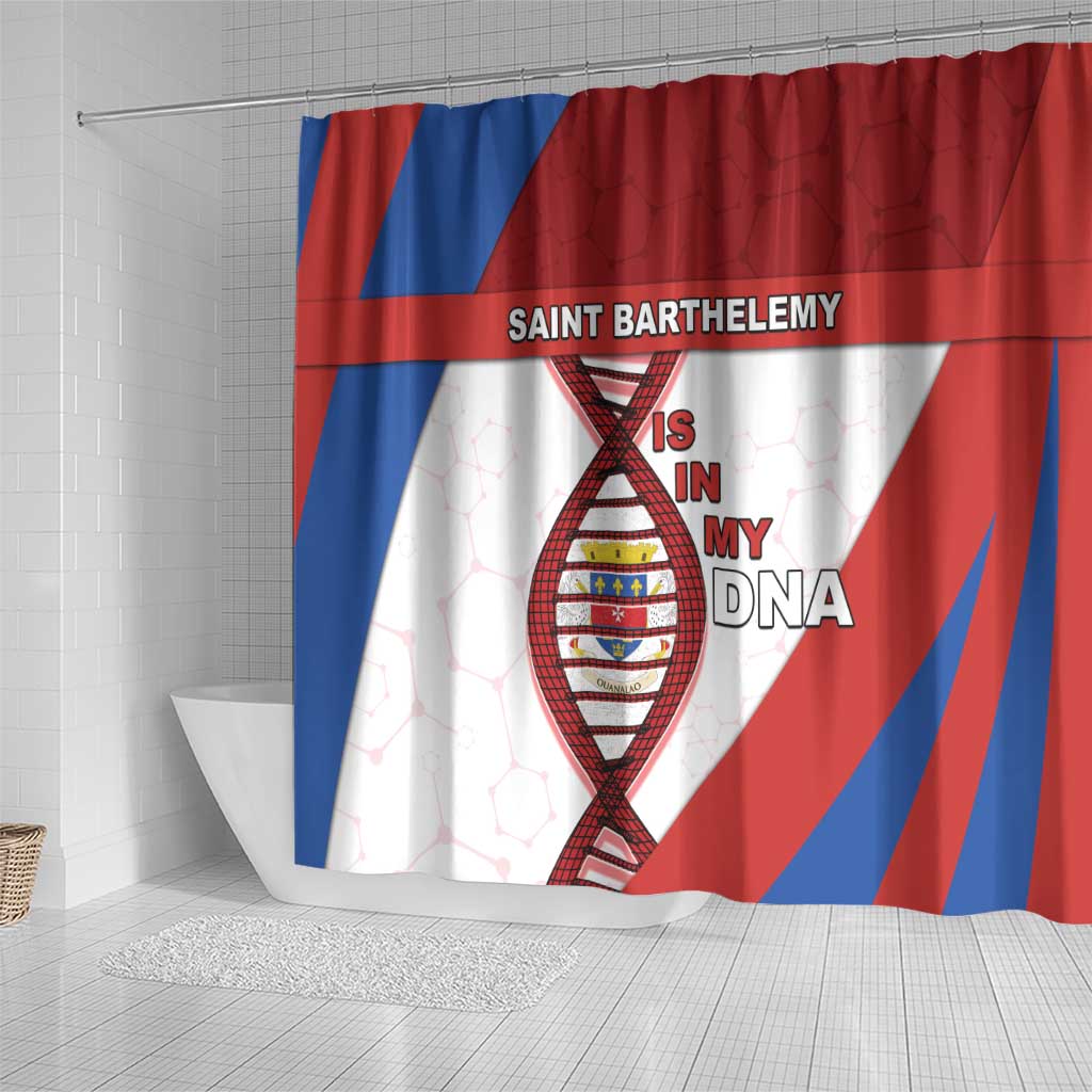 Saint Barthelemy Is In My DNA Shower Curtain - Wonder Print Shop