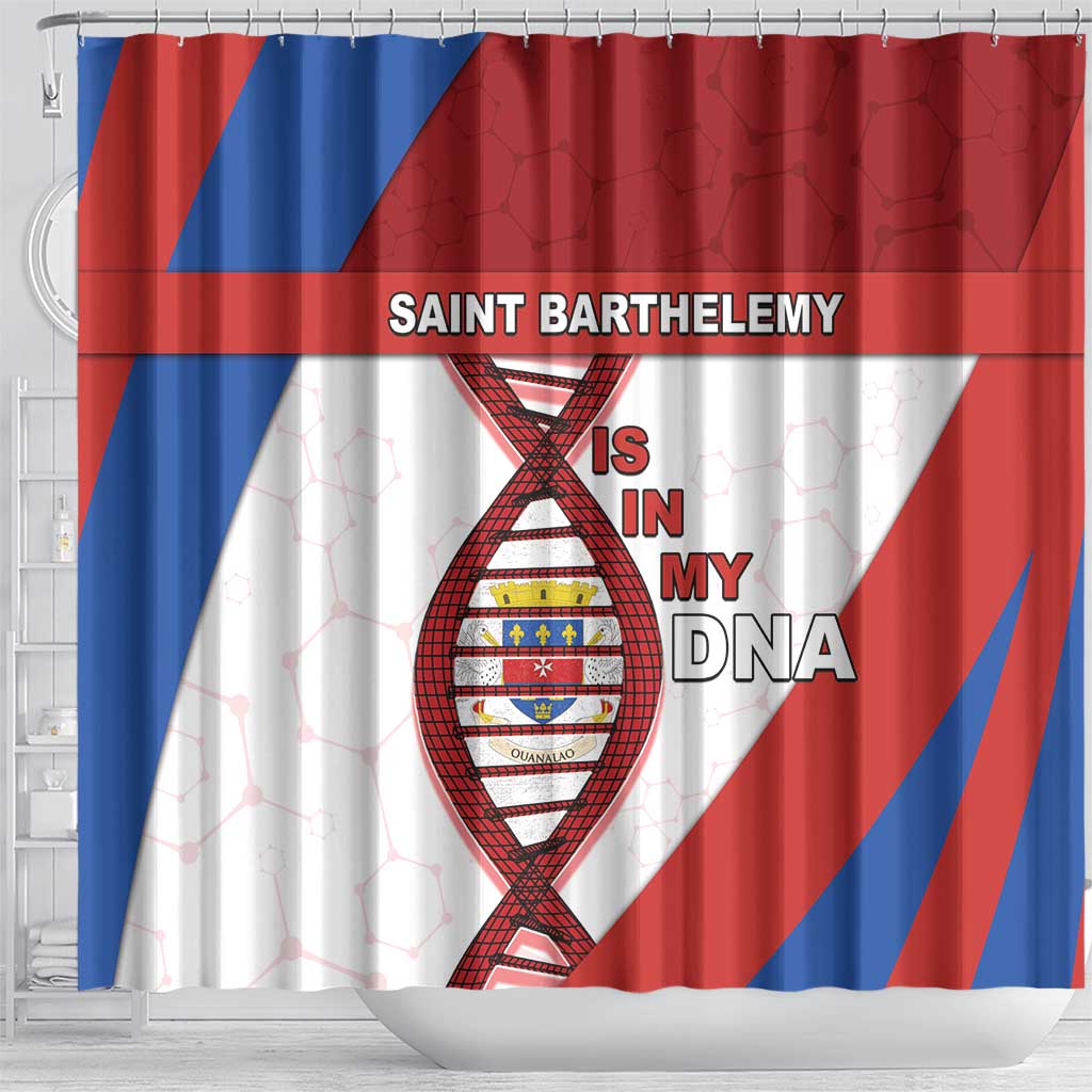 Saint Barthelemy Is In My DNA Shower Curtain - Wonder Print Shop