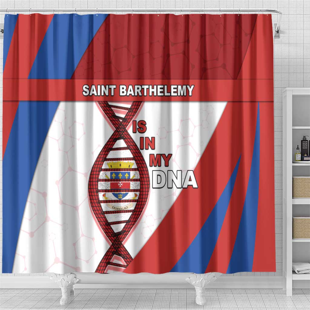 Saint Barthelemy Is In My DNA Shower Curtain - Wonder Print Shop