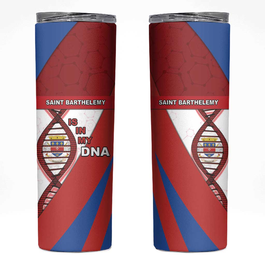 Saint Barthelemy Is In My DNA Skinny Tumbler - Wonder Print Shop
