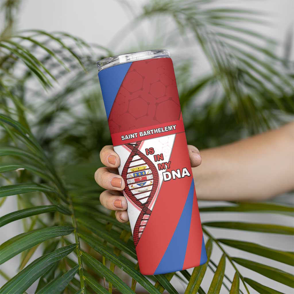 Saint Barthelemy Is In My DNA Skinny Tumbler - Wonder Print Shop