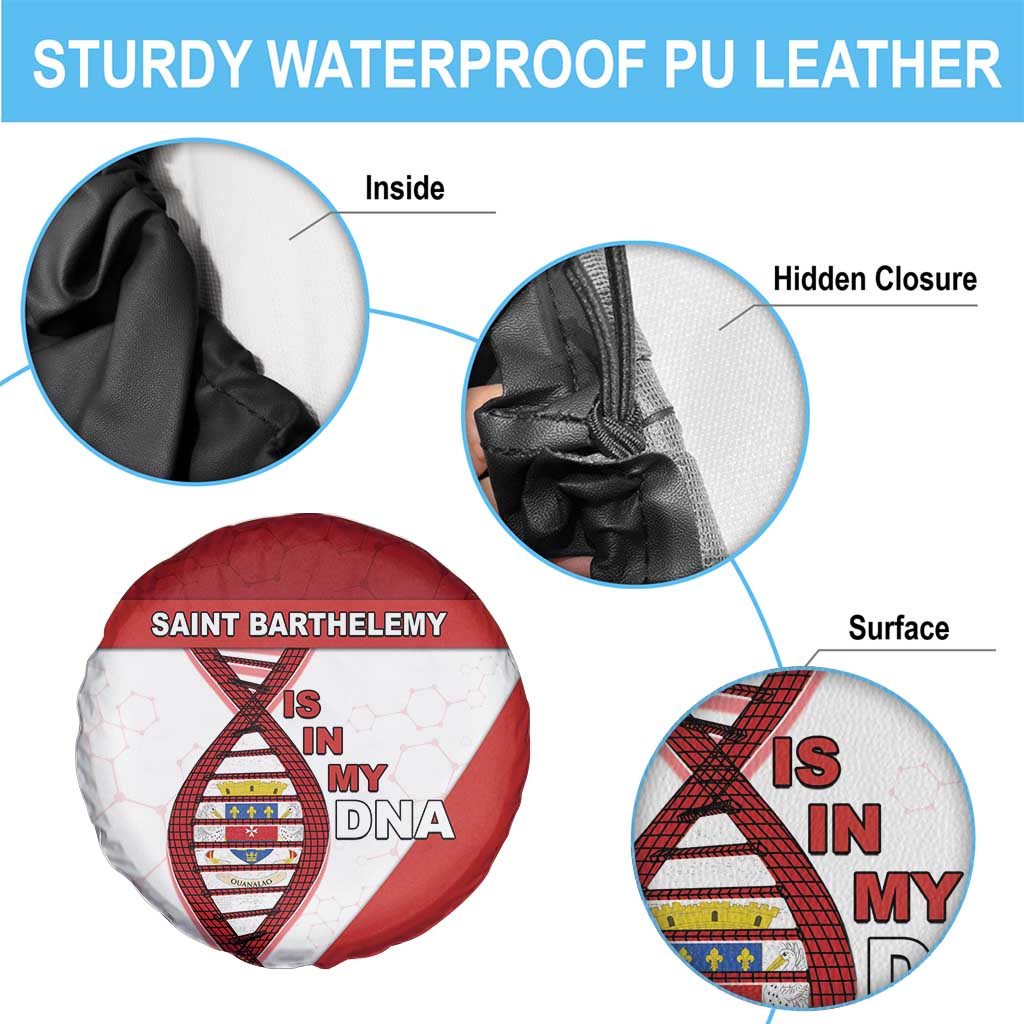 Saint Barthelemy Is In My DNA Spare Tire Cover - Wonder Print Shop