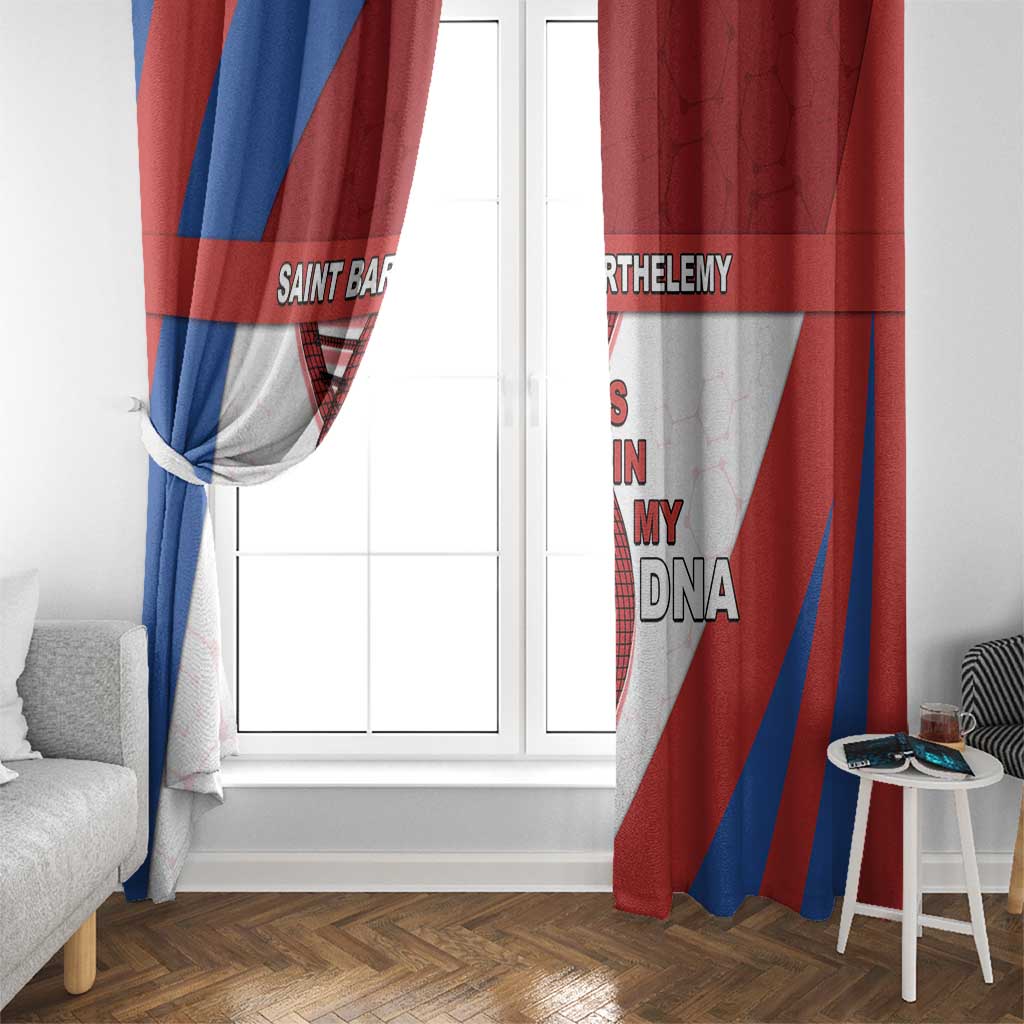 Saint Barthelemy Is In My DNA Window Curtain - Wonder Print Shop