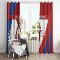 Saint Barthelemy Is In My DNA Window Curtain - Wonder Print Shop