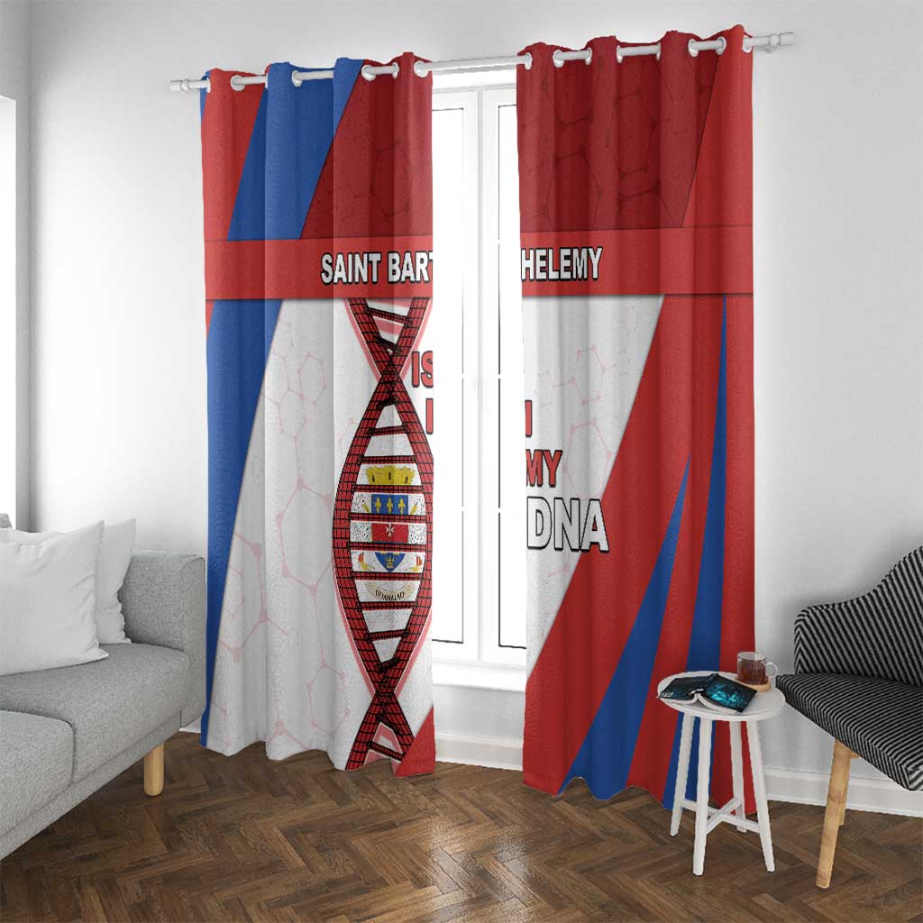 Saint Barthelemy Is In My DNA Window Curtain - Wonder Print Shop