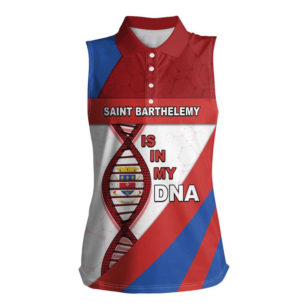Saint Barthelemy Is In My DNA Women Sleeveless Polo Shirt - Wonder Print Shop