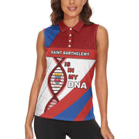 Saint Barthelemy Is In My DNA Women Sleeveless Polo Shirt - Wonder Print Shop
