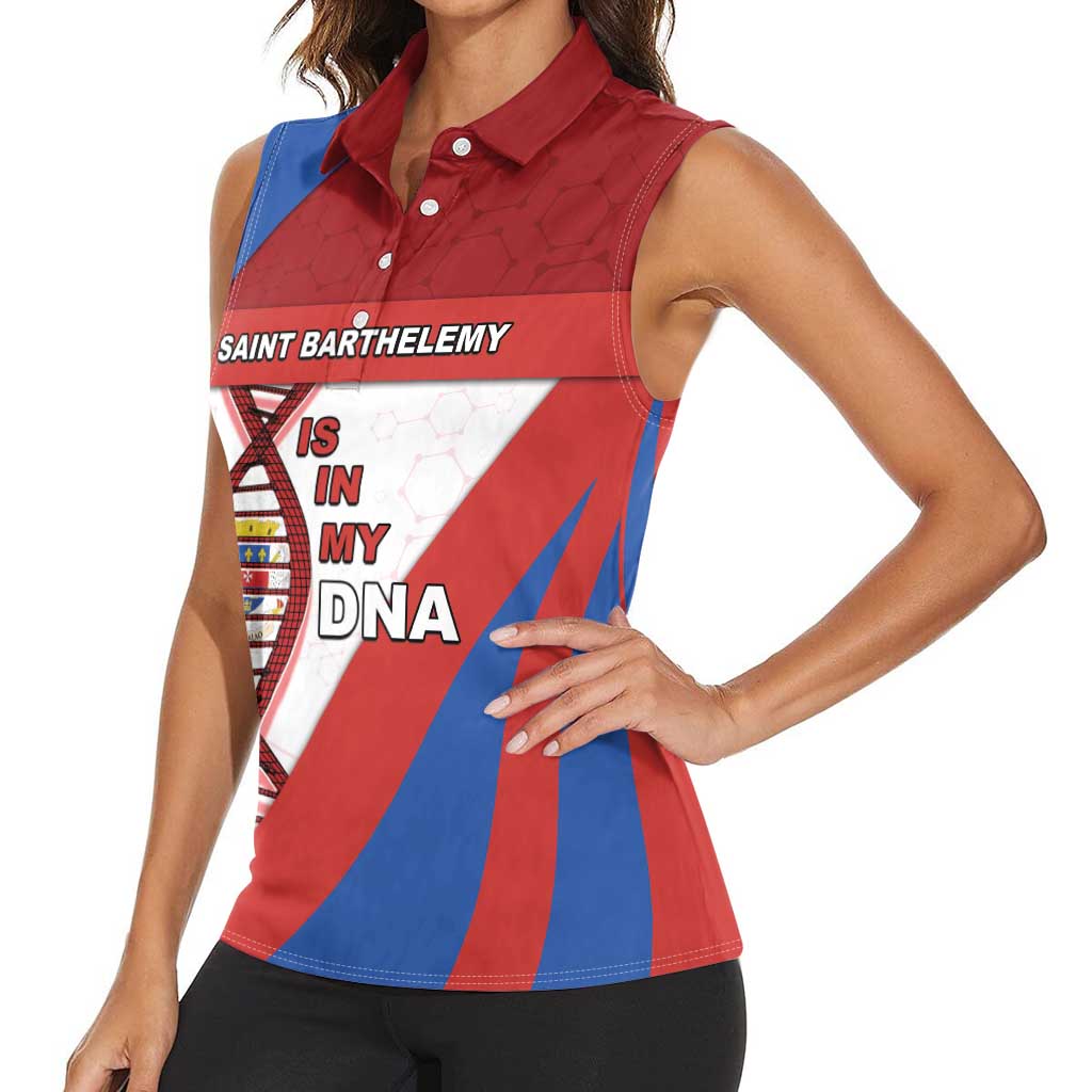 Saint Barthelemy Is In My DNA Women Sleeveless Polo Shirt - Wonder Print Shop