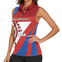 Saint Barthelemy Is In My DNA Women Sleeveless Polo Shirt - Wonder Print Shop
