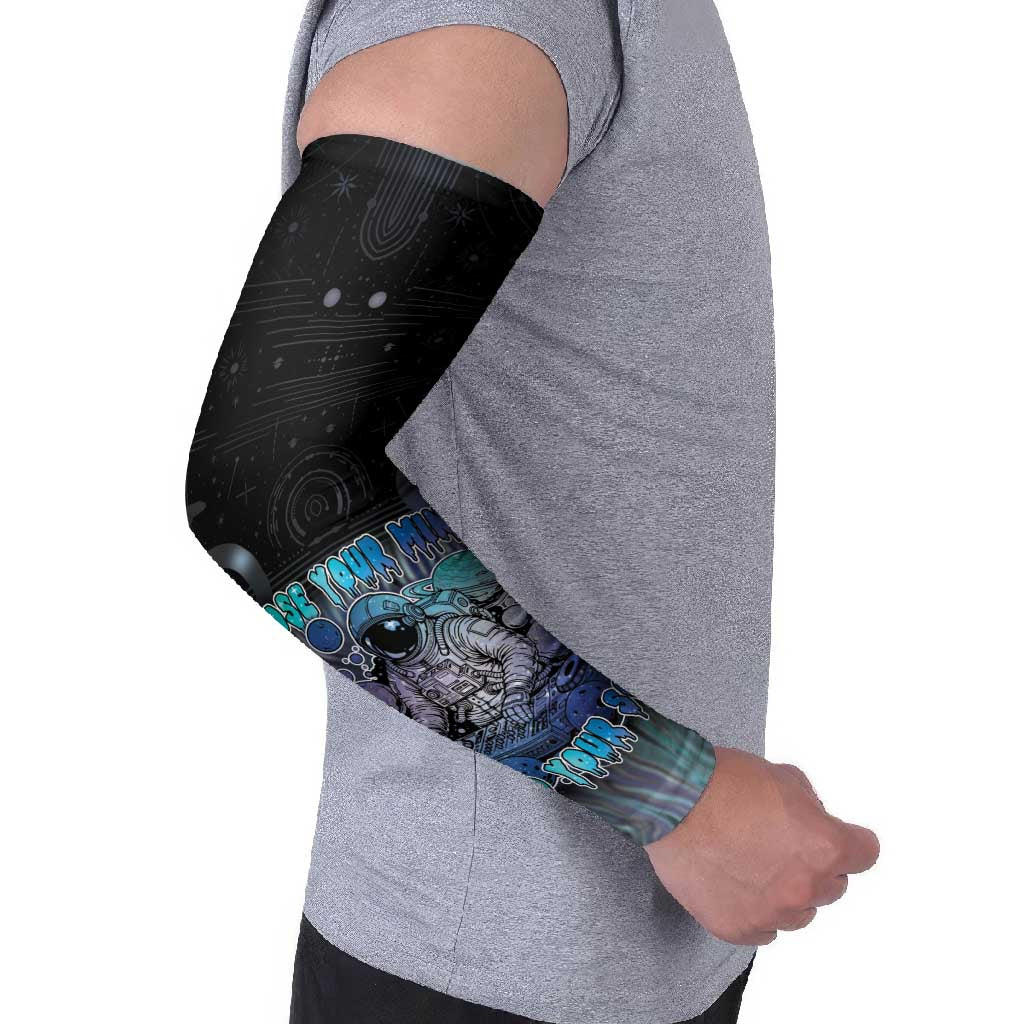 Astronaut Arm Sleeves Love Your Mind Find Your Soul - Wonder Print Shop