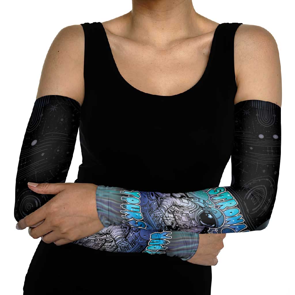 Astronaut Arm Sleeves Love Your Mind Find Your Soul - Wonder Print Shop
