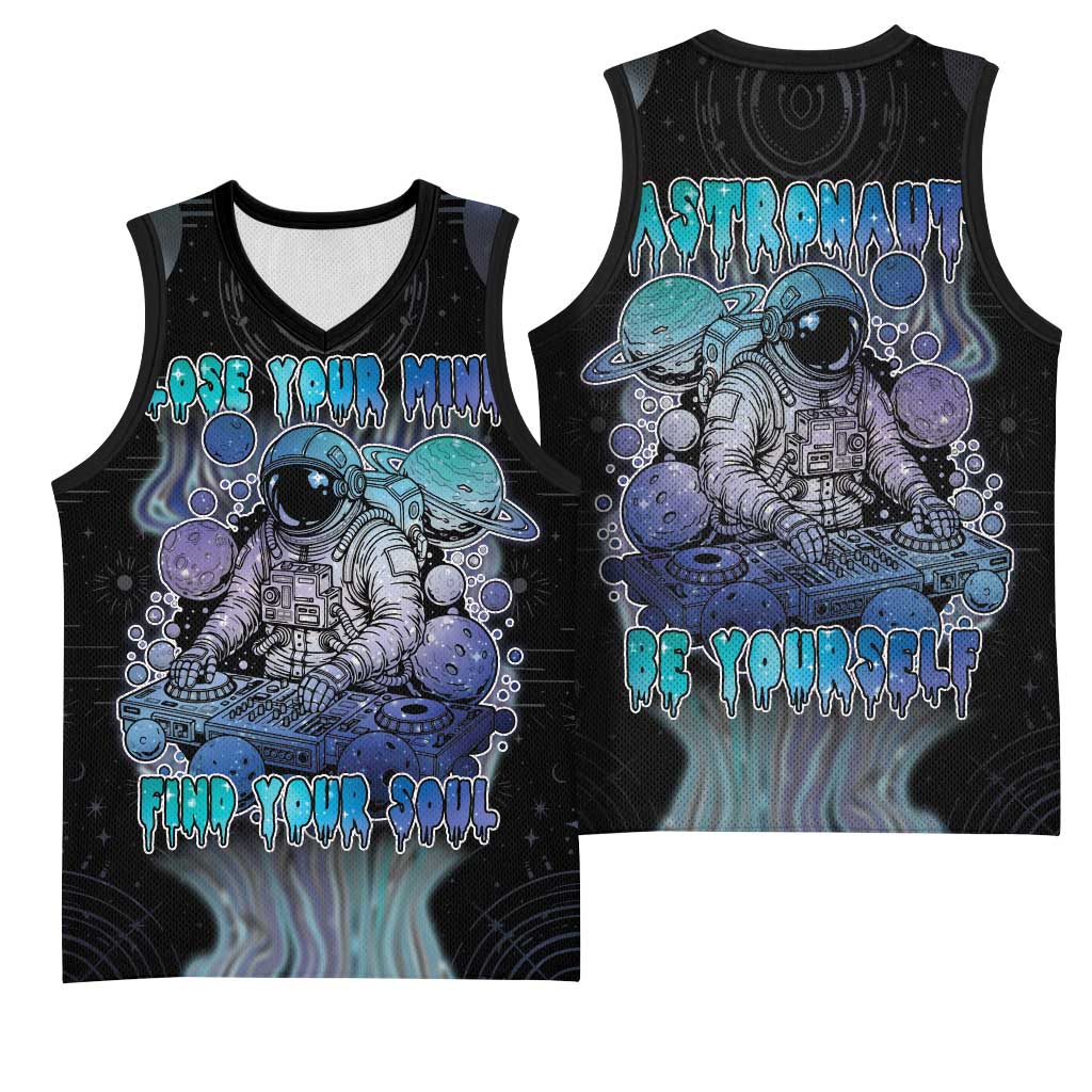 Astronaut Basketball Jersey Love Your Mind Find Your Soul - Wonder Print Shop