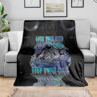 Astronaut Blanket Love Your Mind Find Your Soul - Wonder Print Shop