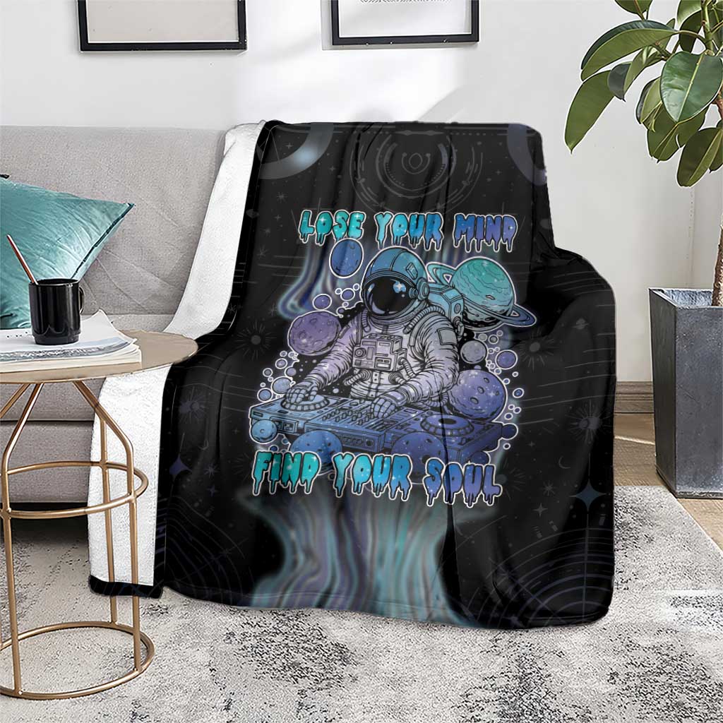 Astronaut Blanket Love Your Mind Find Your Soul - Wonder Print Shop