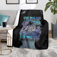 Astronaut Blanket Love Your Mind Find Your Soul - Wonder Print Shop