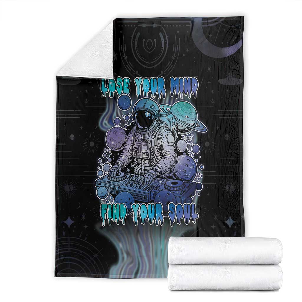 Astronaut Blanket Love Your Mind Find Your Soul - Wonder Print Shop