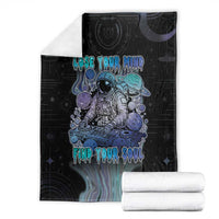 Astronaut Blanket Love Your Mind Find Your Soul - Wonder Print Shop
