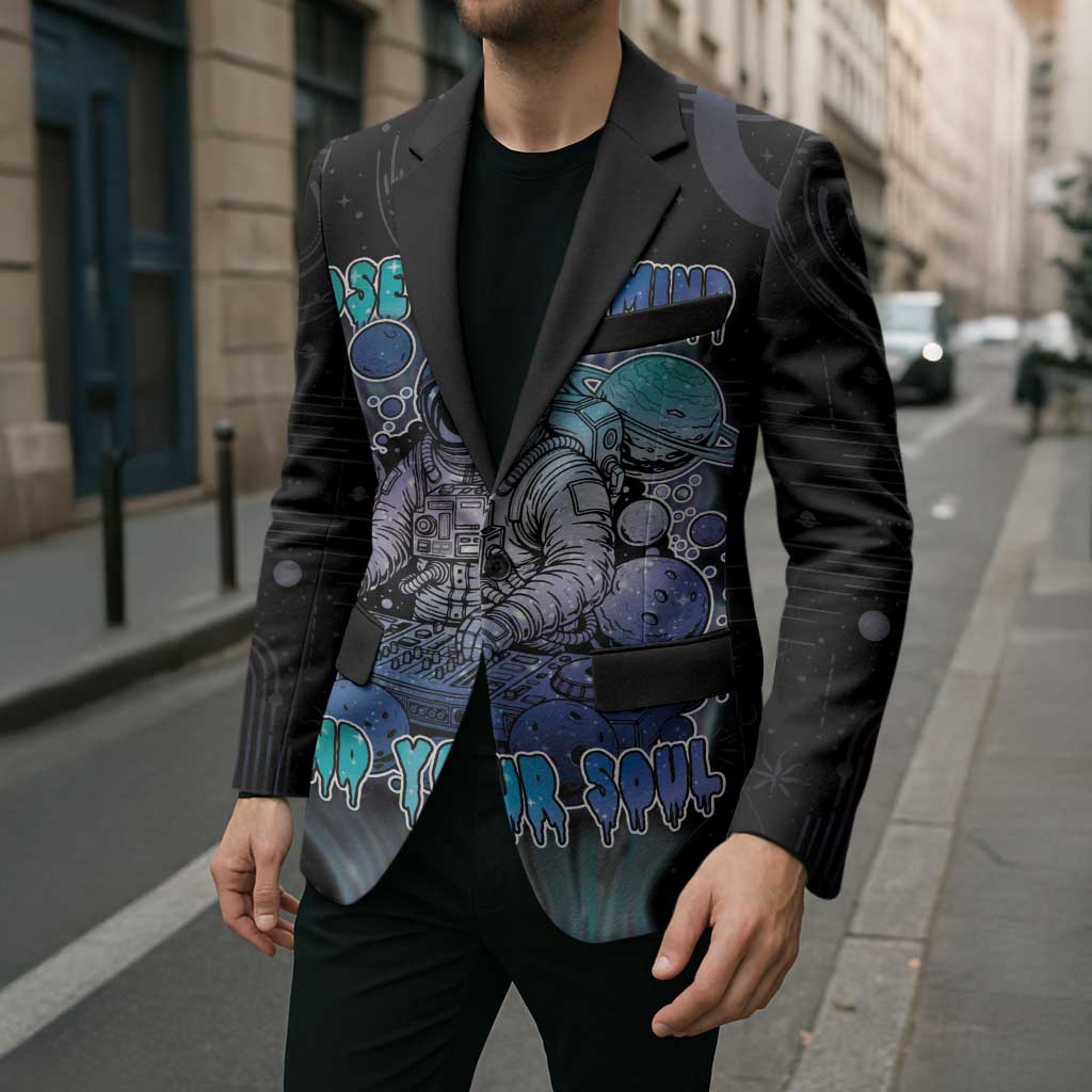 Astronaut Blazer Love Your Mind Find Your Soul - Wonder Print Shop