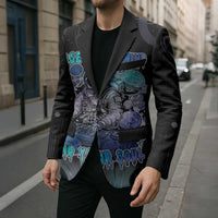 Astronaut Blazer Love Your Mind Find Your Soul - Wonder Print Shop