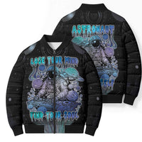 Astronaut Bomber Puffer Jacket Love Your Mind Find Your Soul - Wonder Print Shop