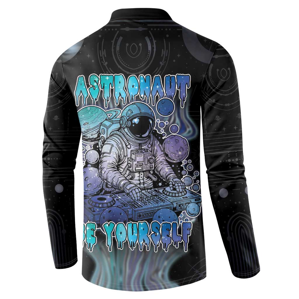 Astronaut Button Sweatshirt Love Your Mind Find Your Soul - Wonder Print Shop