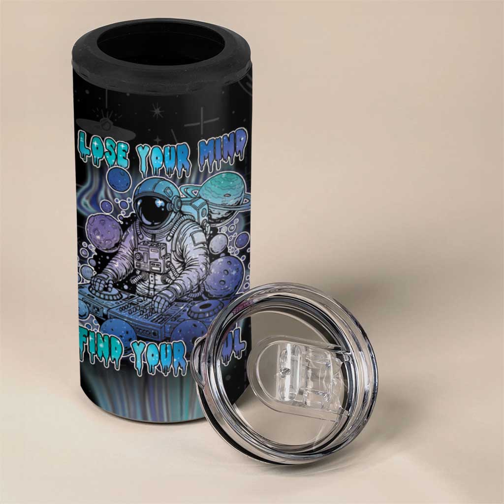 Astronaut 4 in 1 Can Cooler Tumbler Love Your Mind Find Your Soul - Wonder Print Shop