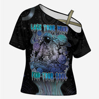 Astronaut Cross Shoulder Shirt Love Your Mind Find Your Soul - Wonder Print Shop
