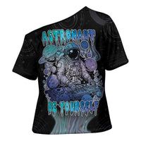 Astronaut Cross Shoulder Shirt Love Your Mind Find Your Soul - Wonder Print Shop